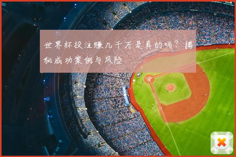 世界杯投注赚几千万是真的吗?揭秘成功案例与风险