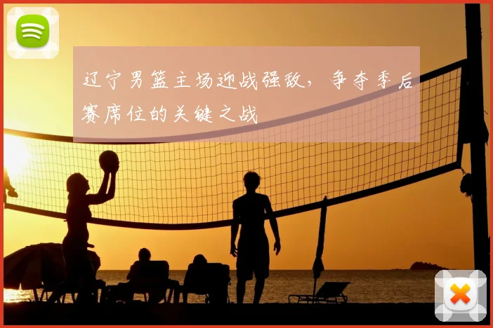 辽宁男篮主场迎战强敌，争夺季后赛席位的关键之战